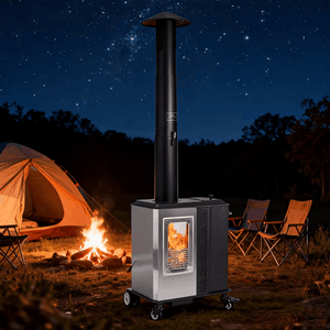 Outdoor Living > Patio Heating > Outdoor Patio Heaters - Stainless Steel Outdoor Patio Heater – Premium Propane Mushroom Heater for Backyard Entertaining - RefreshCraft - RC-HEAT-9439999459545