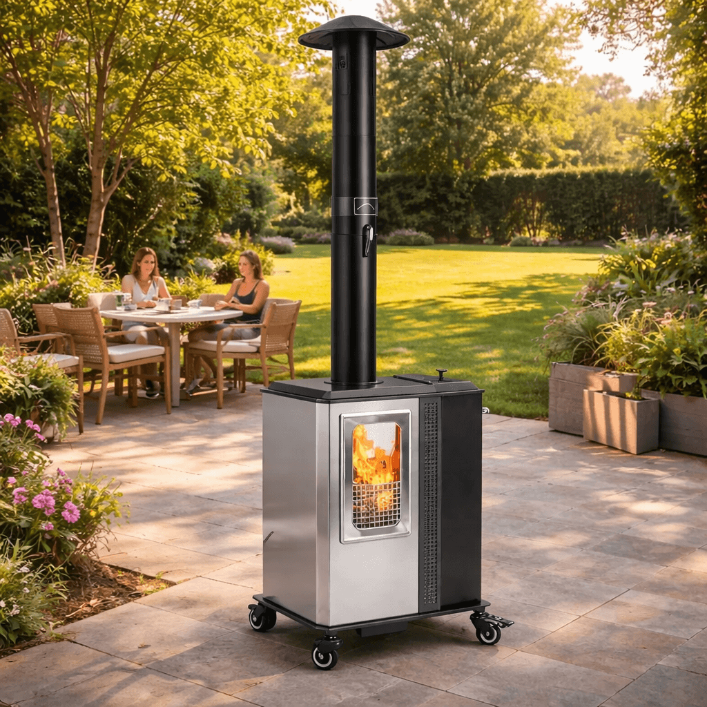 Outdoor Living > Patio Heating > Outdoor Patio Heaters - Stainless Steel Outdoor Patio Heater – Premium Propane Mushroom Heater for Backyard Entertaining - RefreshCraft - RC-HEAT-9439999459545