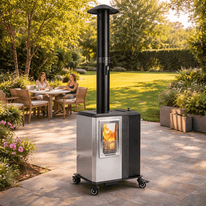 Outdoor Living > Patio Heating > Outdoor Patio Heaters - Stainless Steel Outdoor Patio Heater – Premium Propane Mushroom Heater for Backyard Entertaining - RefreshCraft - RC-HEAT-9439999459545