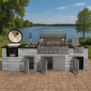 Outdoor Kitchen Cabinet - Weather - Resistant Outdoor Kitchen Cabinet – Heavy - Duty Patio Storage & Prep Station - RefreshCraft - RC-CAB-9438095540441
