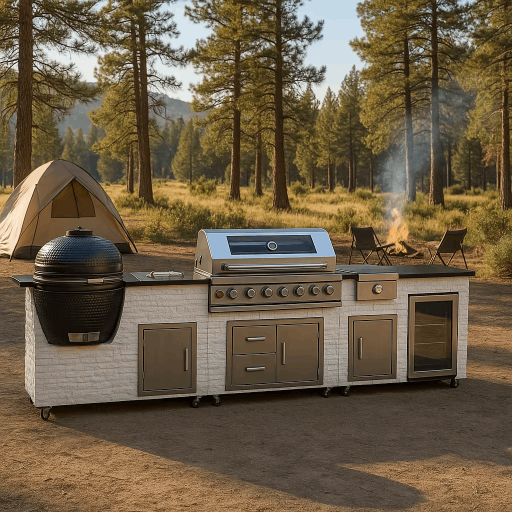 Outdoor Kitchen Cabinet - Weather - Resistant Outdoor Kitchen Cabinet – Heavy - Duty Patio Storage & Prep Station - RefreshCraft - RC-CAB-9438095540441